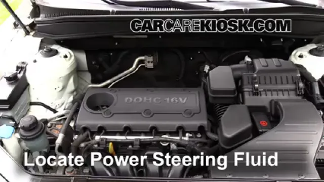 2011 Hyundai Santa Fe GLS 2.4L 4 Cyl. Líquido de dirección asistida Controlar nivel de líquido